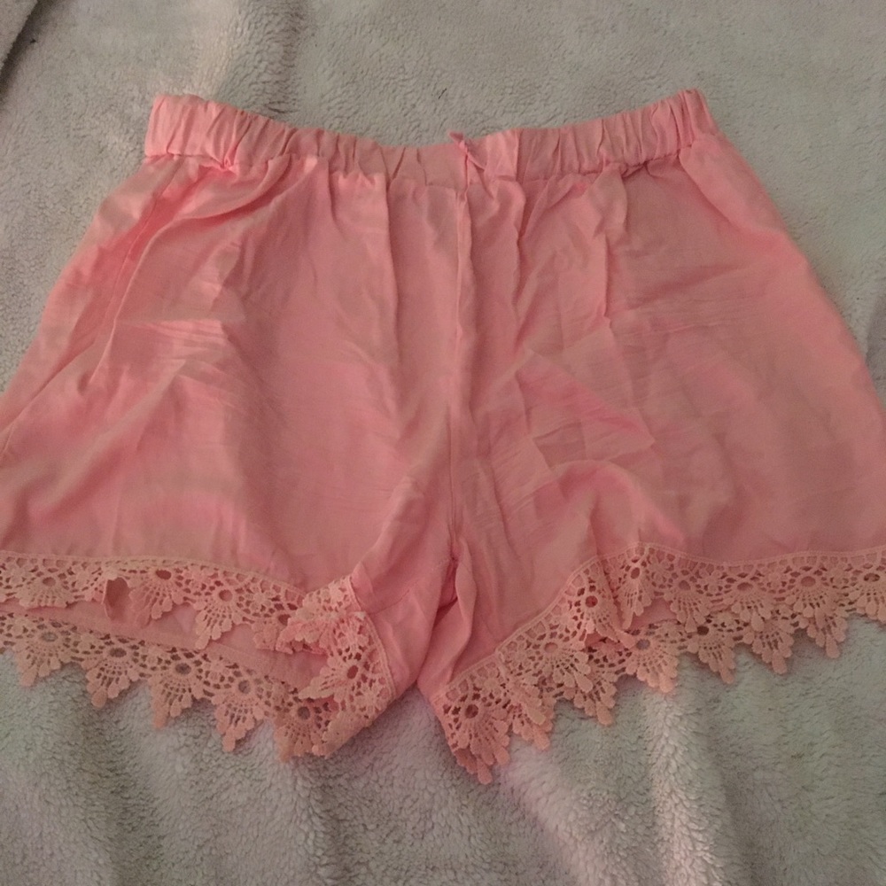 Pink light soft shorts. Very soft and silky.